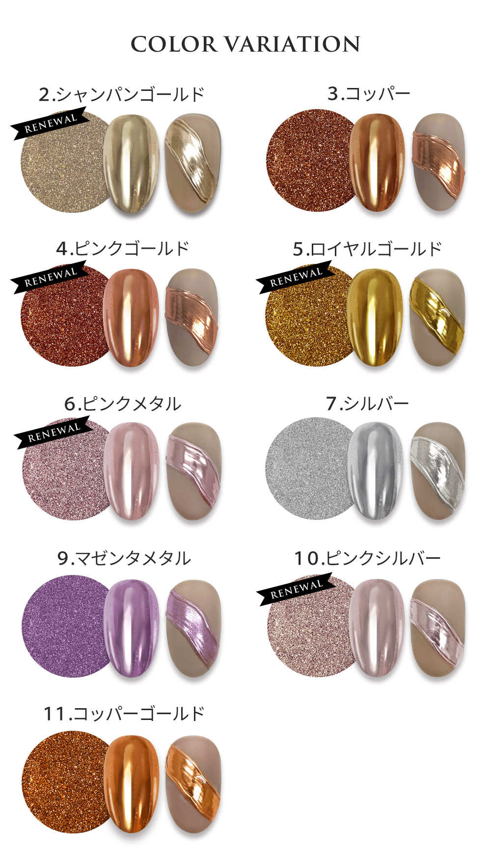 楽天市場】ジェルネイル ミラーパウダー クロムパウダー ミラーアート