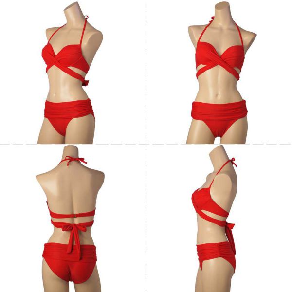 ヤマダモール | 水着 レディース 女性用 ビキニ 黒 白 赤 ブラック