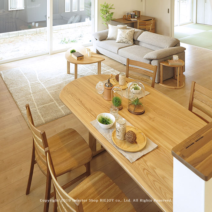 楽天市場】ダイニングテーブル 受注生産商品 開梱設置配送 タモ無垢材