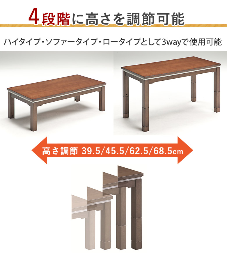 楽天市場】＼全品P3倍☆お買い物マラソン／ ソファの高さに合う こたつ