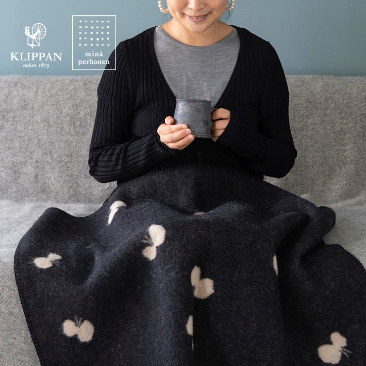 楽天市場】KLIPPAN（クリッパン）ウールミニブランケットミナ