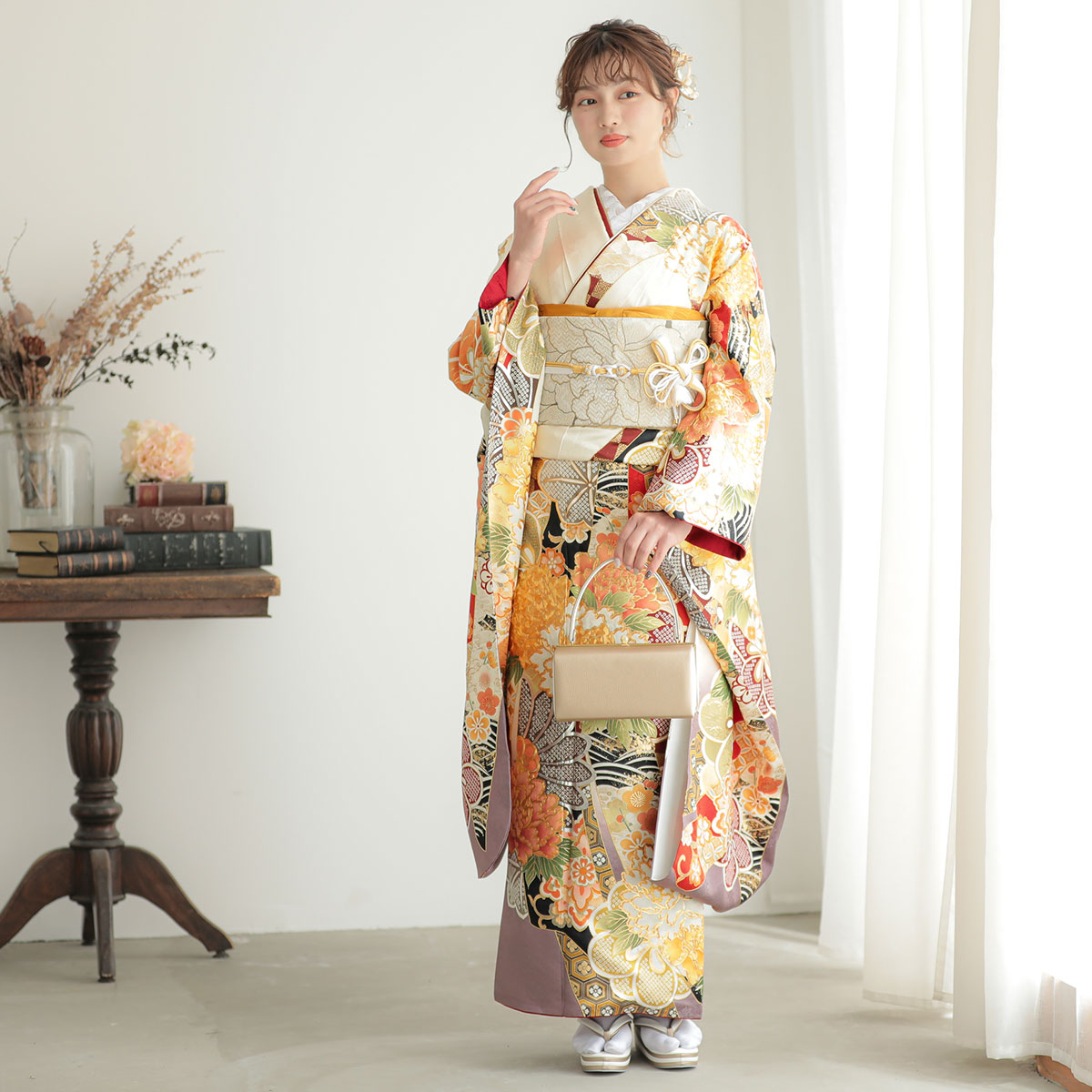 楽天市場】成人式早割クーポン10％オフ【振袖 レンタル】RS2060 正絹