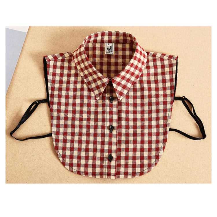 楽天市場】チェック つけえり つけ襟 チェック柄 トップス シャツ