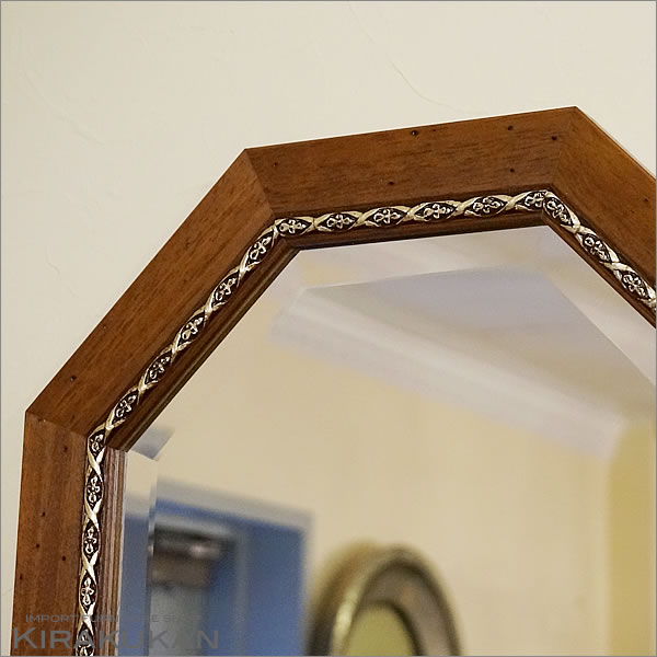 楽天市場】鏡 壁掛け イタリア製 八角ミラー 鏡 木製 開運 風水 八角鏡