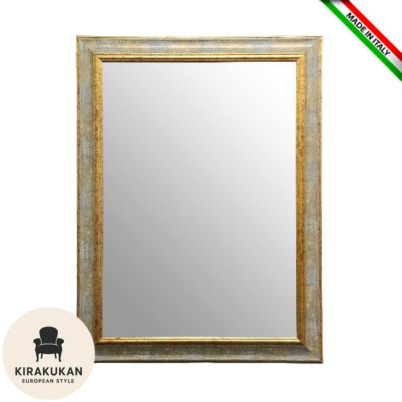 楽天市場】鏡 壁掛け アンティーク イタリア製 アンティークグリーン