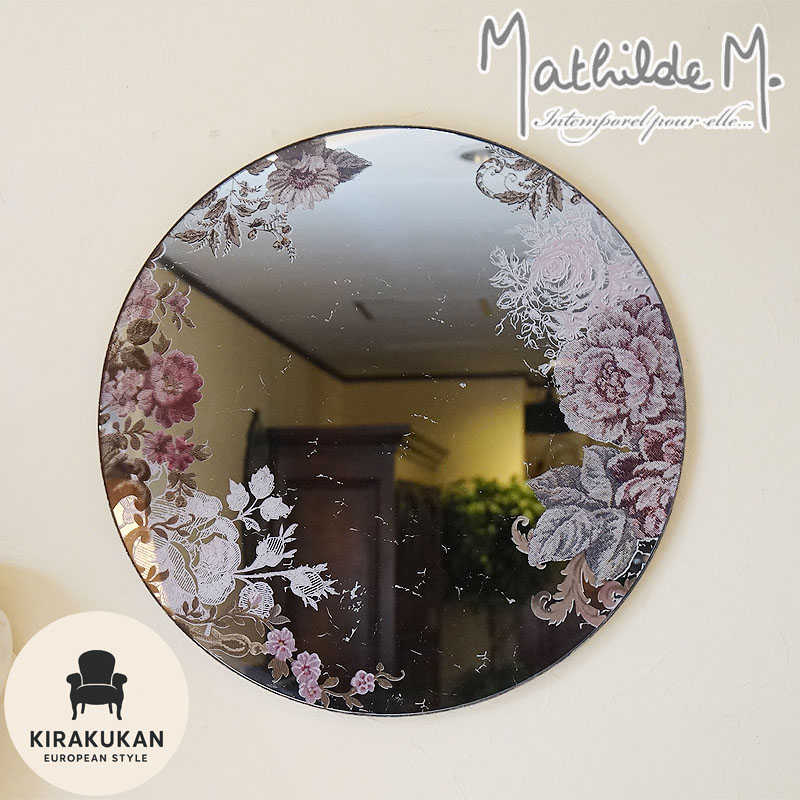 楽天市場】マチルドエム ミラー 壁掛け 丸 アンティーク調 仕上げ
