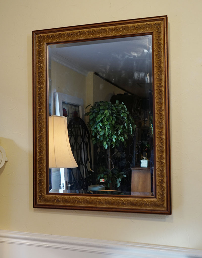 楽天市場】【訳あり品】鏡 壁掛け イタリア製 ブラウン キズあり