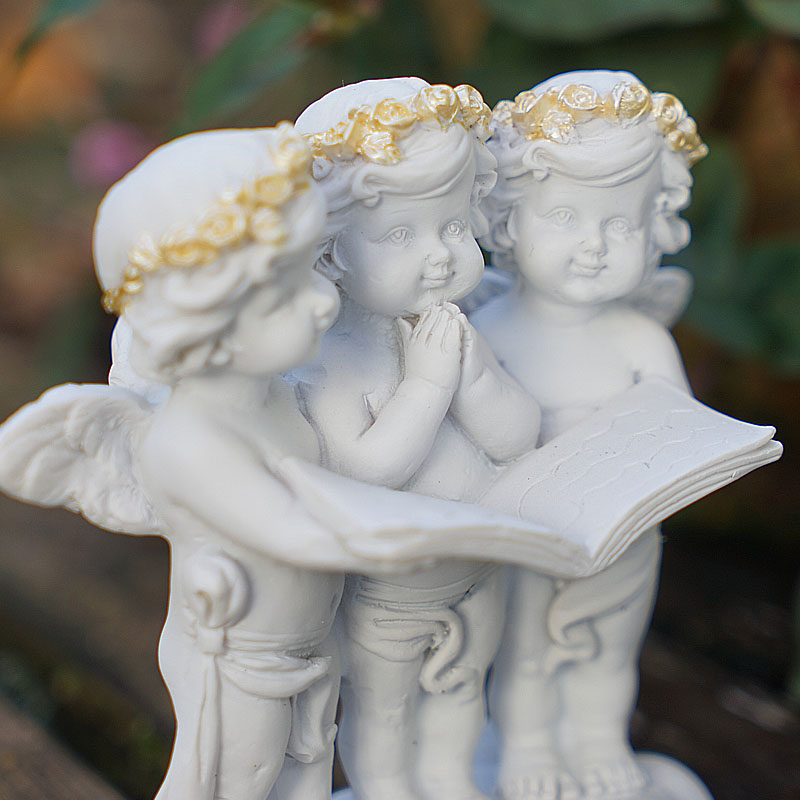 楽天市場】エンジェル 置物 エンジェル3人・絵本 天使 置物 天使雑貨