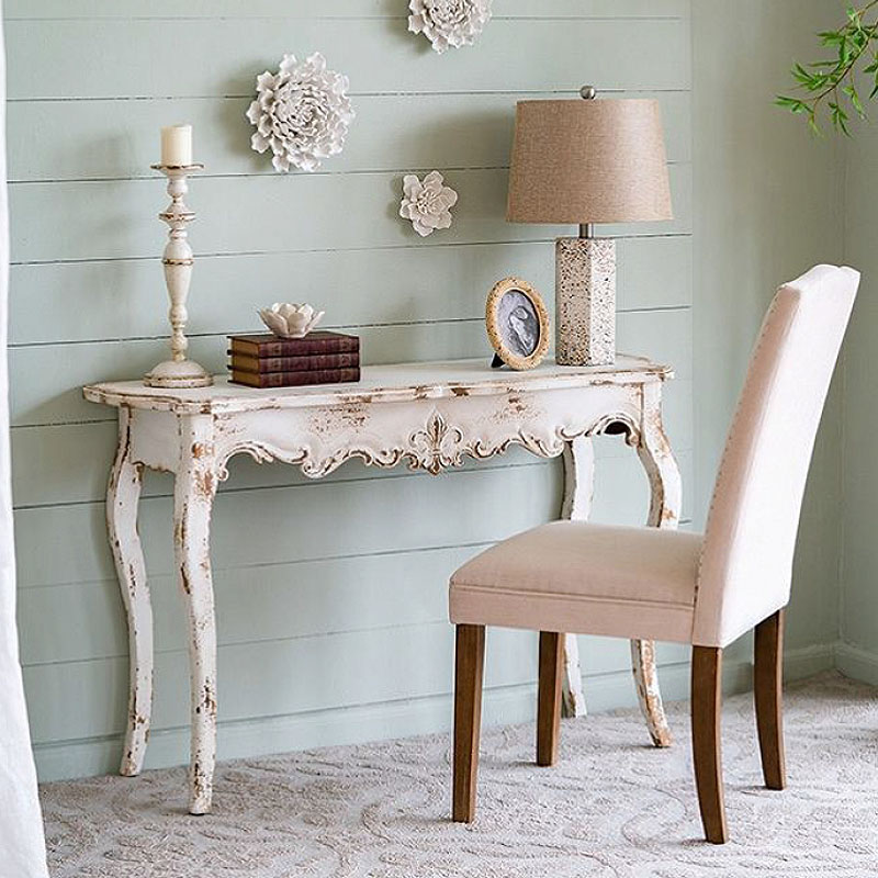 楽天市場】コンソールテーブル アンティーク 4本脚 猫脚 シャビー