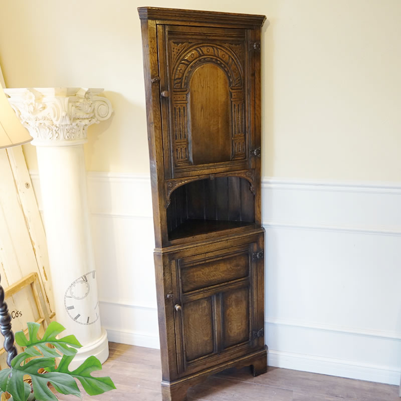 楽天市場】輸入家具 イングランドスタイル コーナーキャビネット