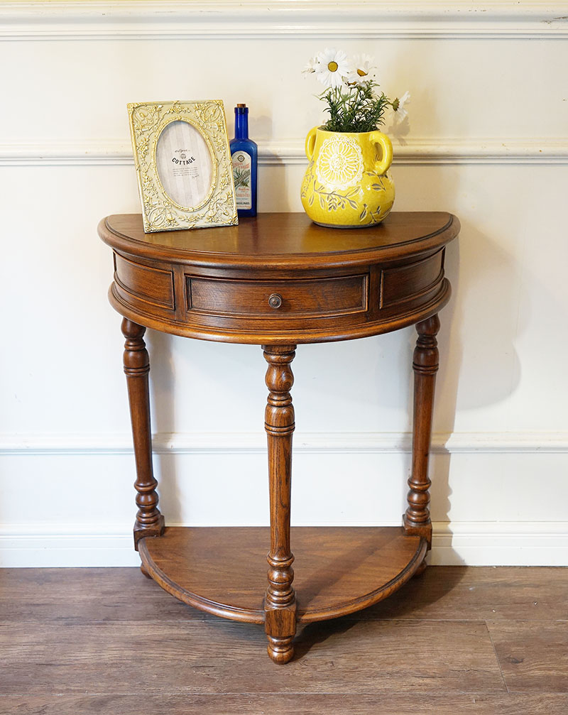 楽天市場】ヴィンテージ オランダ製 コンソールテーブル オーク材 無垢