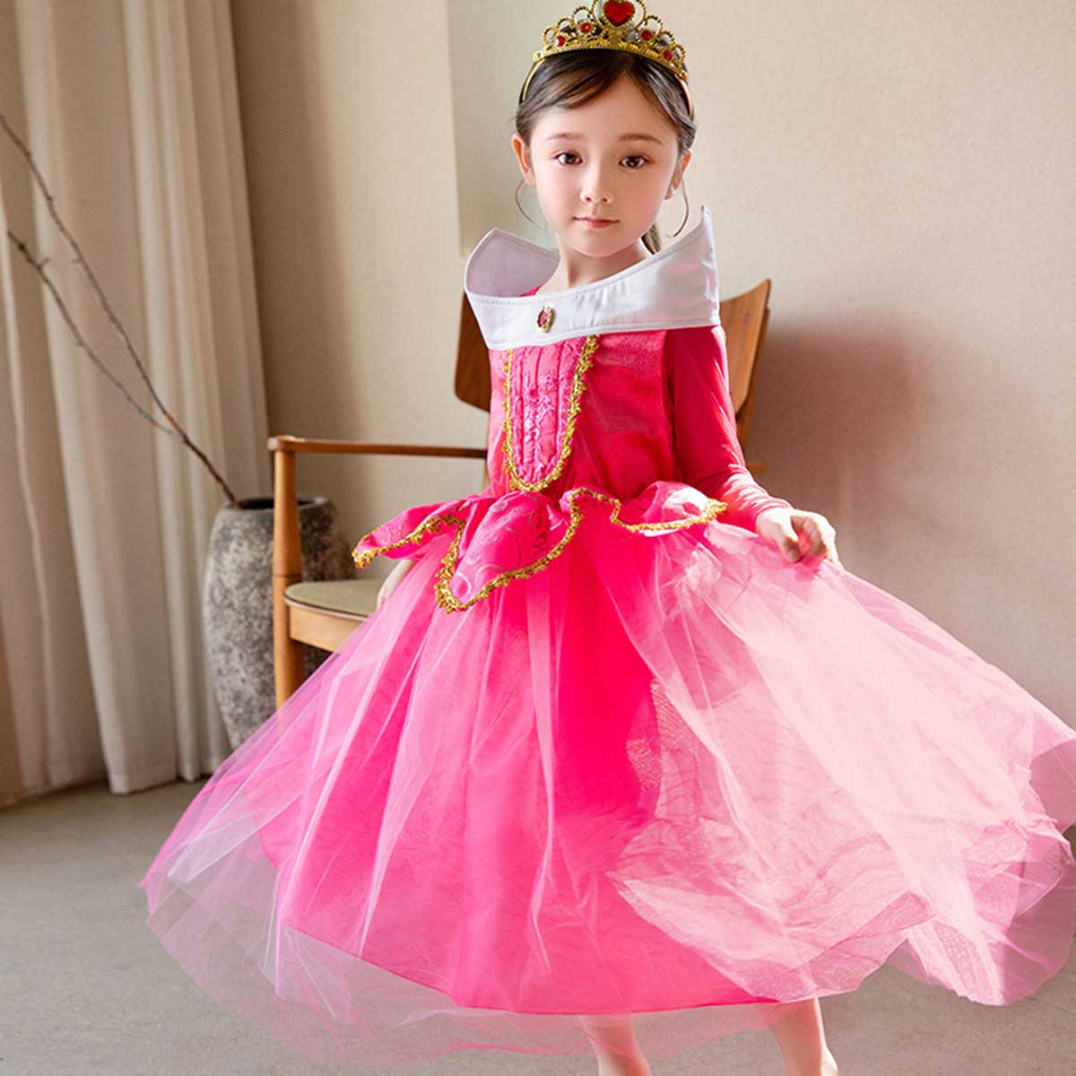 楽天市場】【マラソン限定☆P+5倍】オーロラ姫 ドレス キッズ 子供