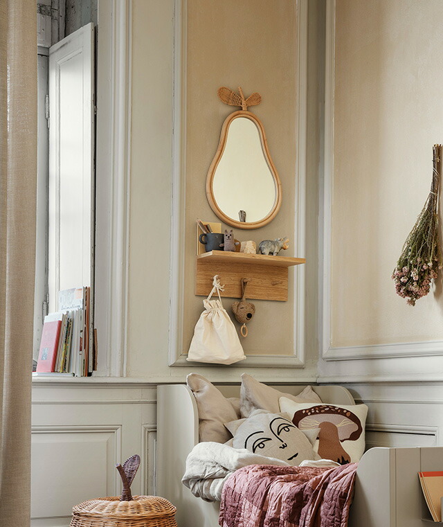 お取り寄せ】Ferm Living (ファームリビング) Mirror (鏡) 洋ナシ 北欧