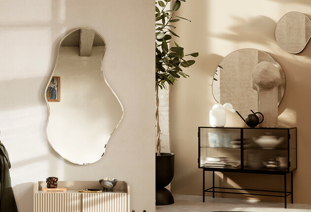 40％OFF】Ferm Living (ファームリビング) Pond Mirror (ポンドミラー
