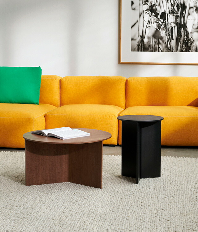 お取り寄せ】HAY (ヘイ) Slit Table Wood スリットテーブル Round XL