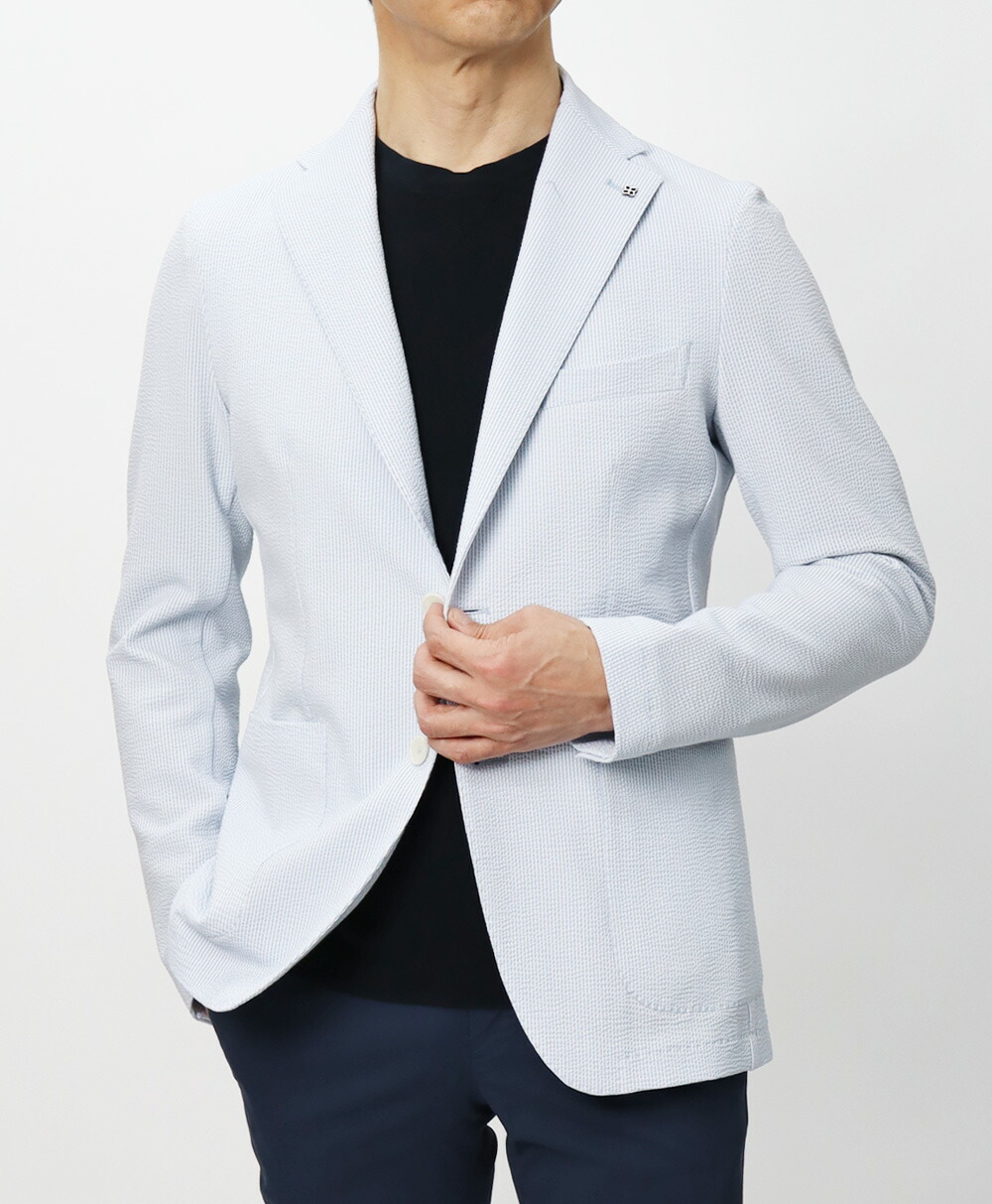 45349☆夏 TAGLIATORE タリアトーレ ジャケット シアサッカー 【公式通販】