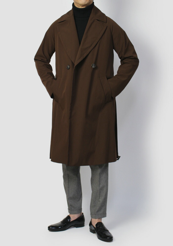 美品 hevo タイロッケンコート BRINDISI ベルテッド 48 【83】 Hevo