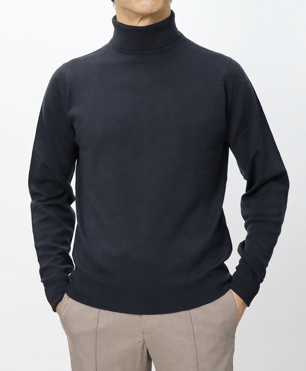 ジョンスメドレー / JOHN SMEDLEY / A4588 / タートルネック ニット