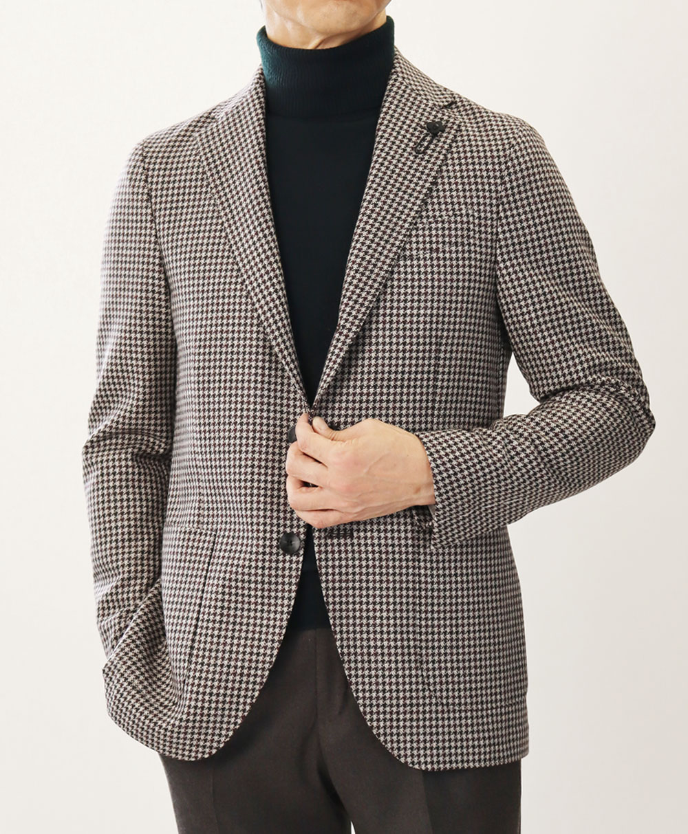 LARDINI 千鳥チェック ジャケット 52 ラルディーニ / LARDINI