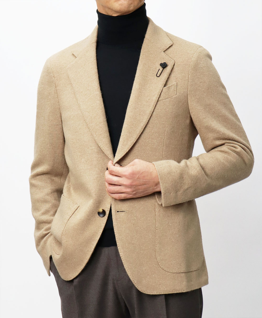 ラルディーニ / LARDINI / アルパカニット ジャケット / 2B 2Pシングル