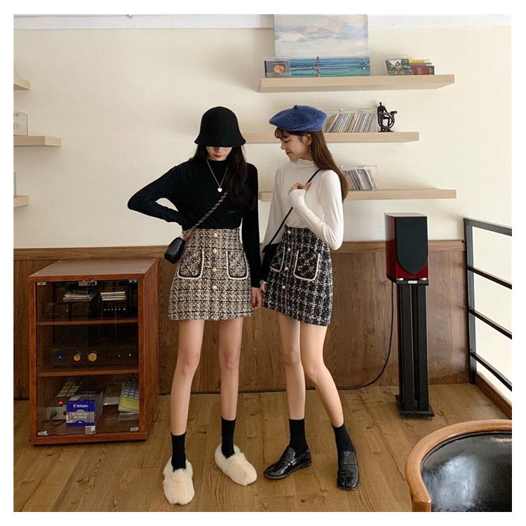 楽天市場】ツイードミニ台形スカート ツイードスカート ミニスカート