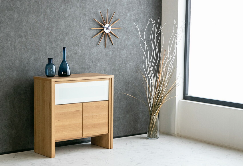 楽天市場】【送料無料】 サイドボード キャビネット ガラス リビング