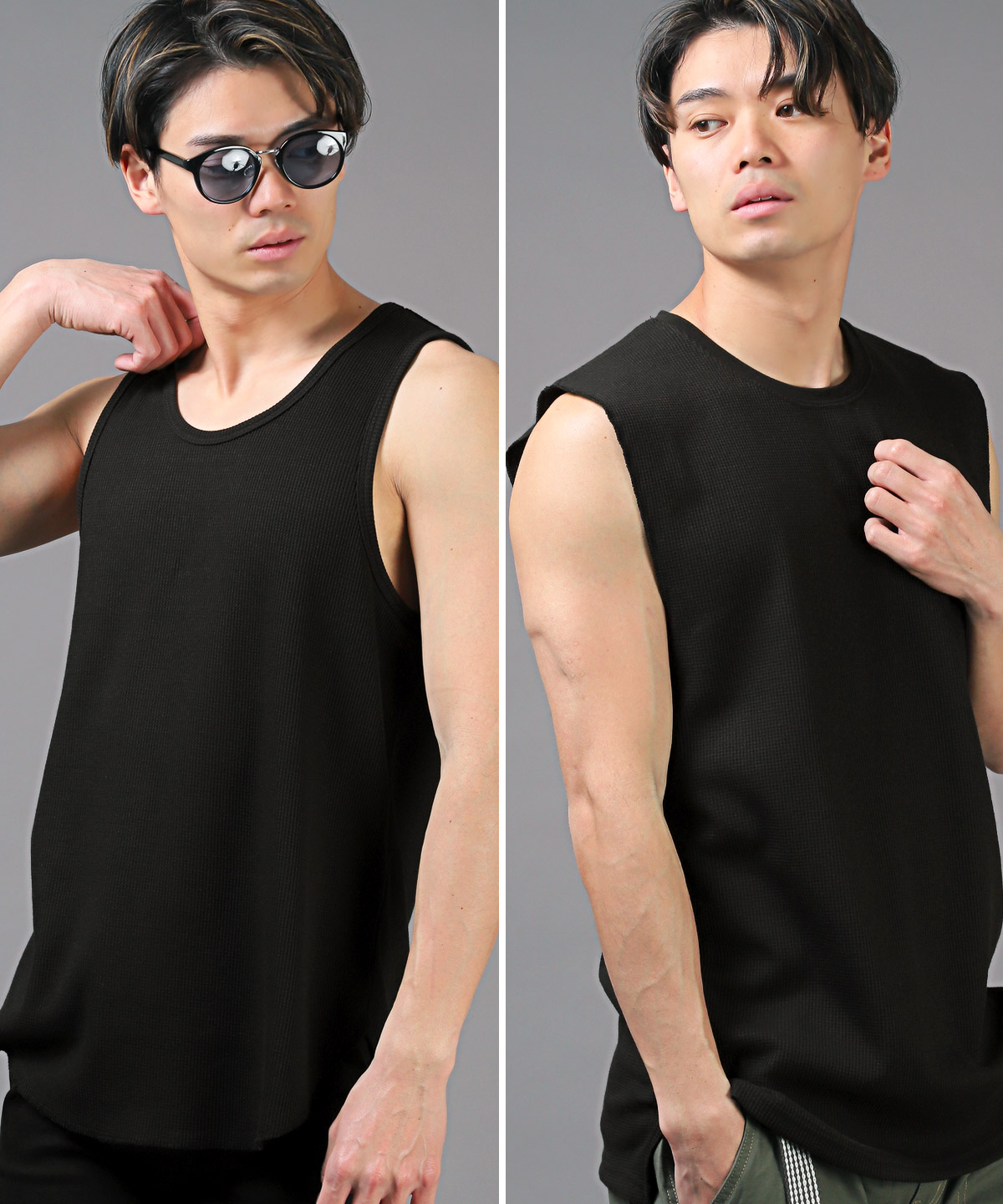 楽天市場】LUXSTYLE ラグスタイル タンクトップ ノースリーブ トップス