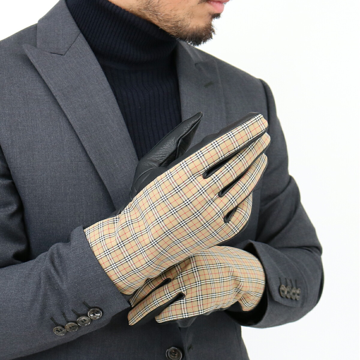 楽天市場】BURBERRY バーバリー メンズ手袋 8044493 A7026 チェック