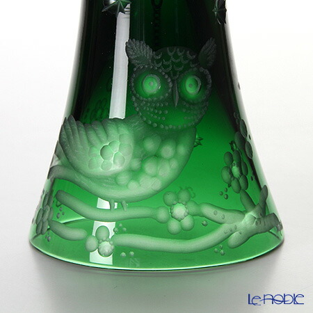 マイセンクリスタル ディナーベル フクロウ(グリーン) 11cm マイセン