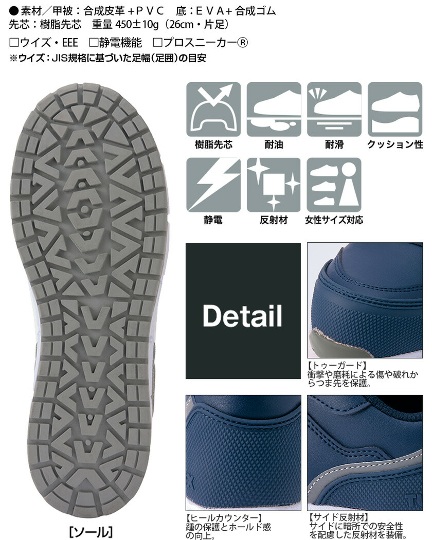 楽天市場】【P10倍】 AITOZ セーフティシューズ（マジック）（男女兼用