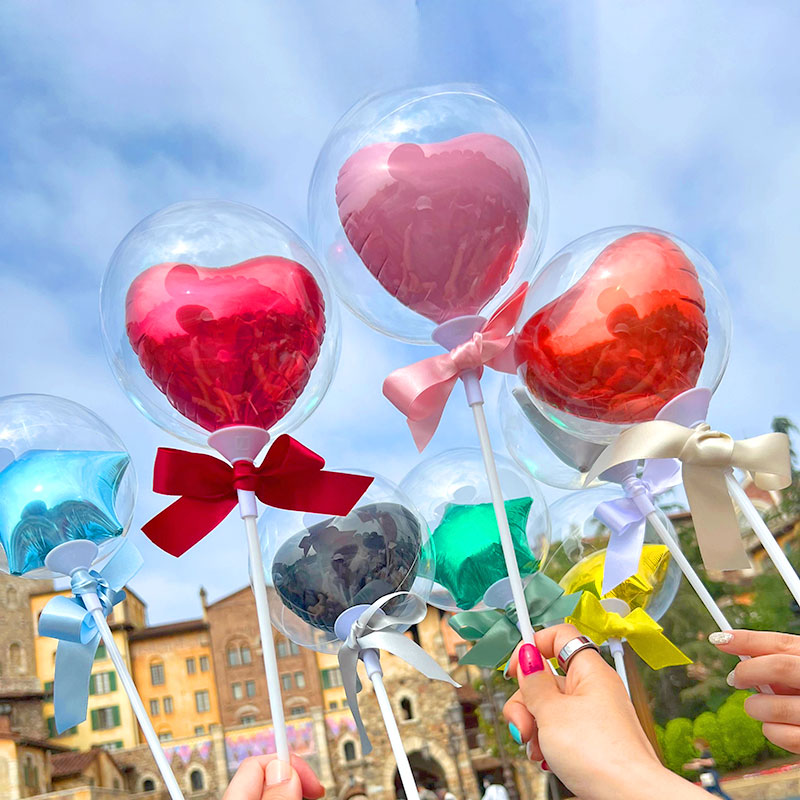 アクアプロップス フィルムinバルーン スター＆ハート 選べるカラー