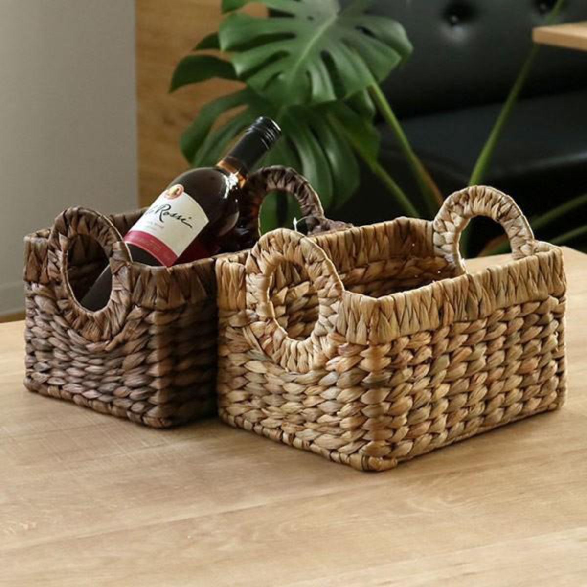 楽天市場】収納 バスケット 持ち手付き 約 幅24×奥行20×高18cm 小物