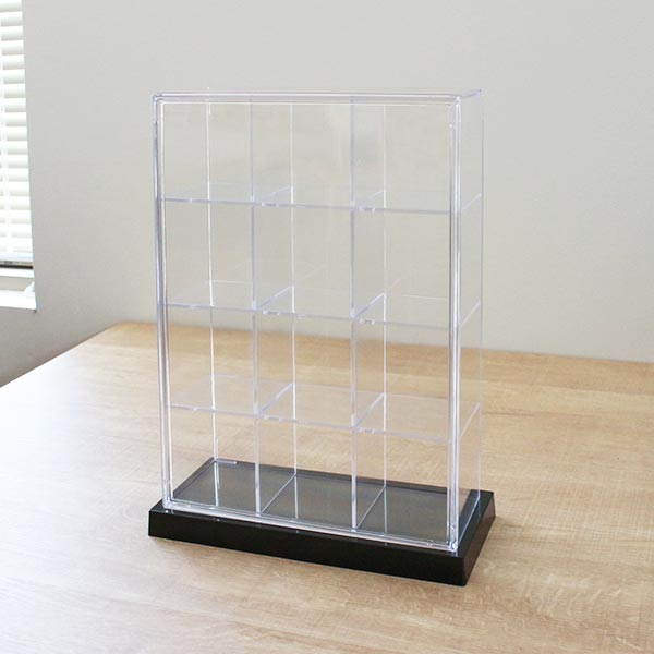 楽天市場】コレクションケース スクエア 12マス L12 卓上 クリアケース