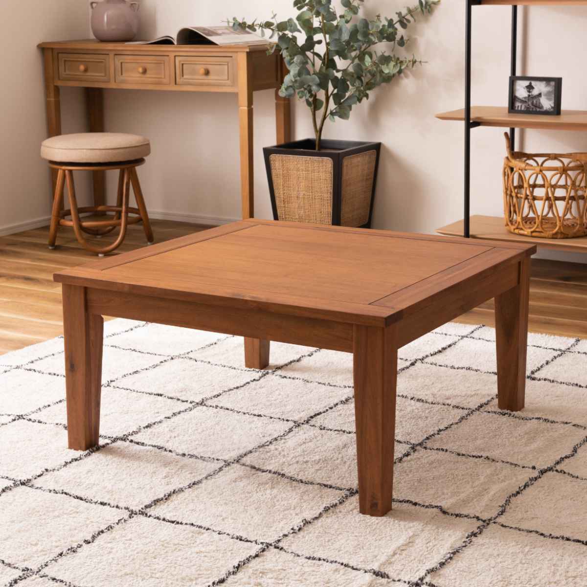 楽天市場】こたつ 幅75cm 正方形 木製 （ 送料無料 こたつテーブル