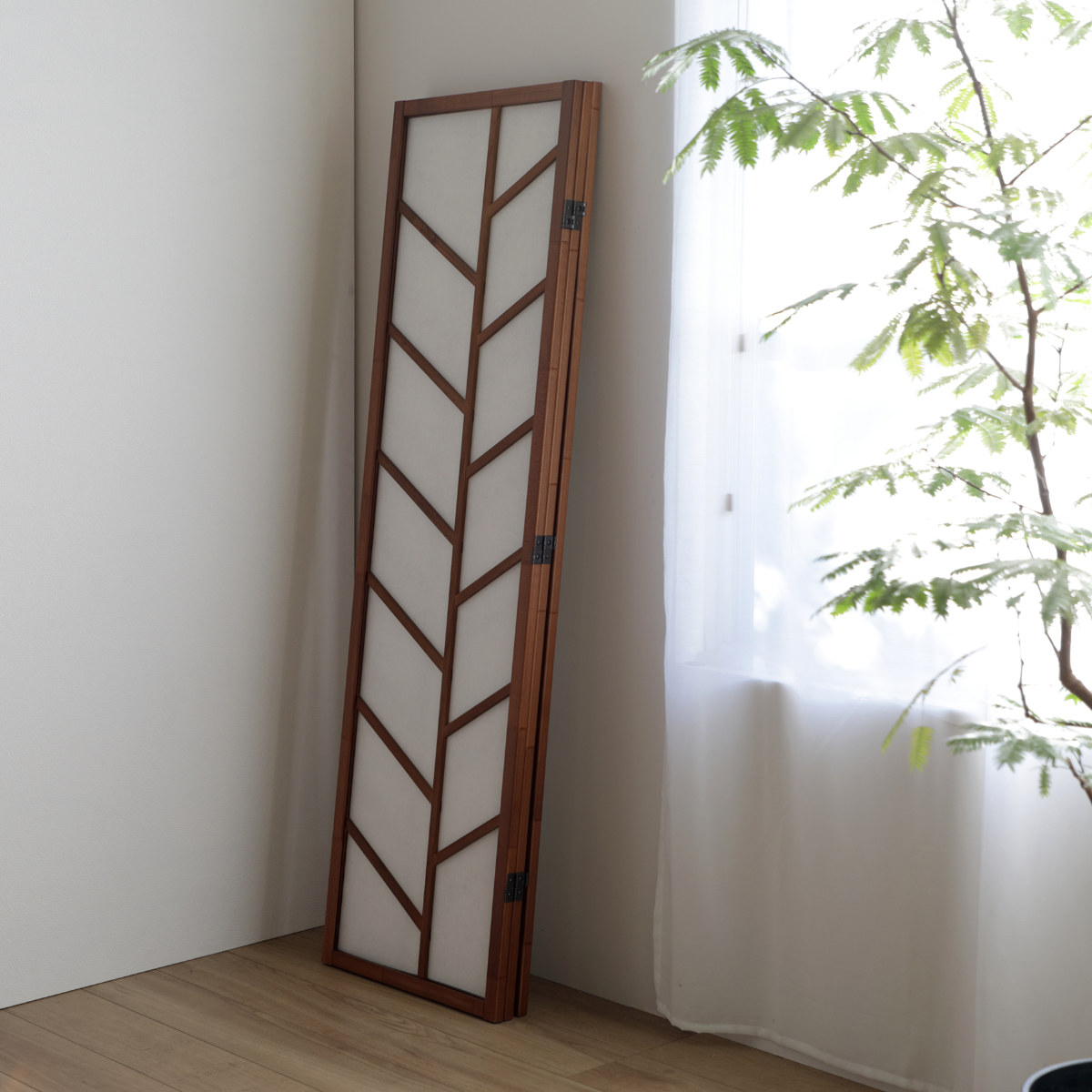 楽天市場】衝立 3連 ホワイト 高さ150cm 木製スクリーン