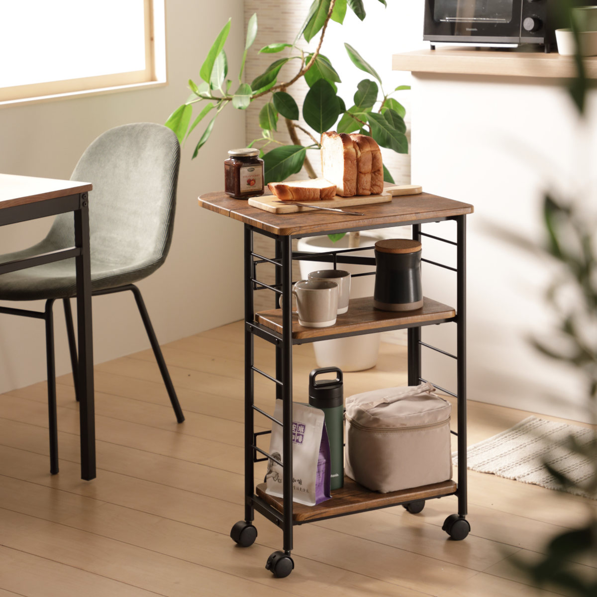 楽天市場】キッチンワゴン バタフライ天板 幅27・50cm Like Vintage