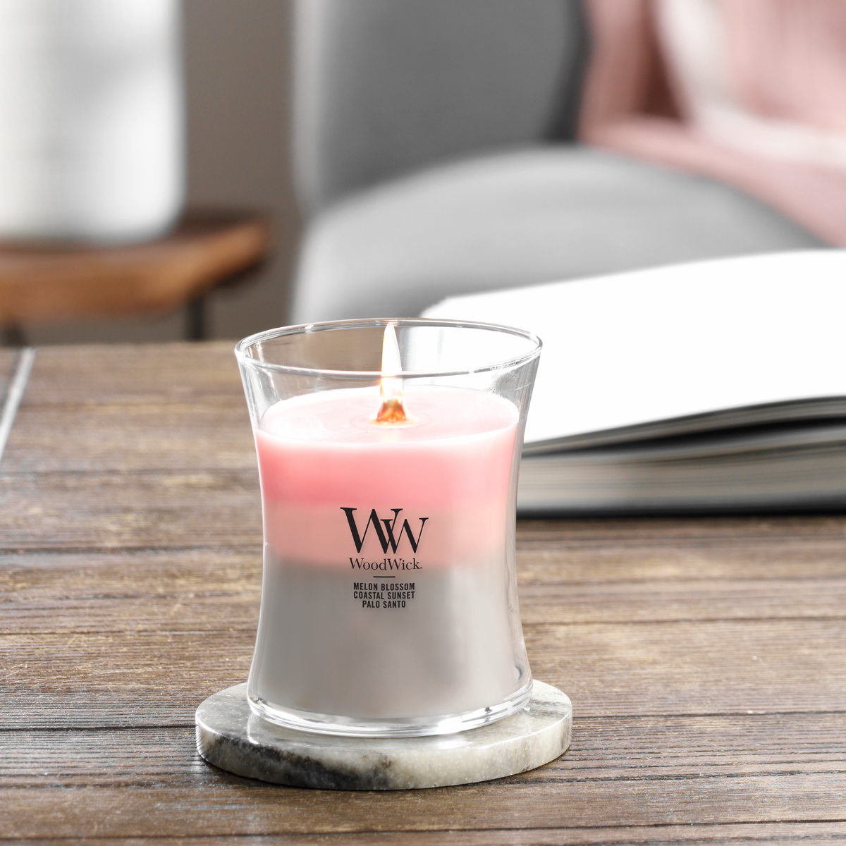 楽天市場】アロマキャンドル ウッドウィック WoodWick トリロジー