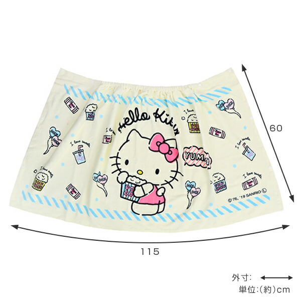 楽天市場】ラップタオル 巻きタオル M寸 マキM ハローキティ サマー