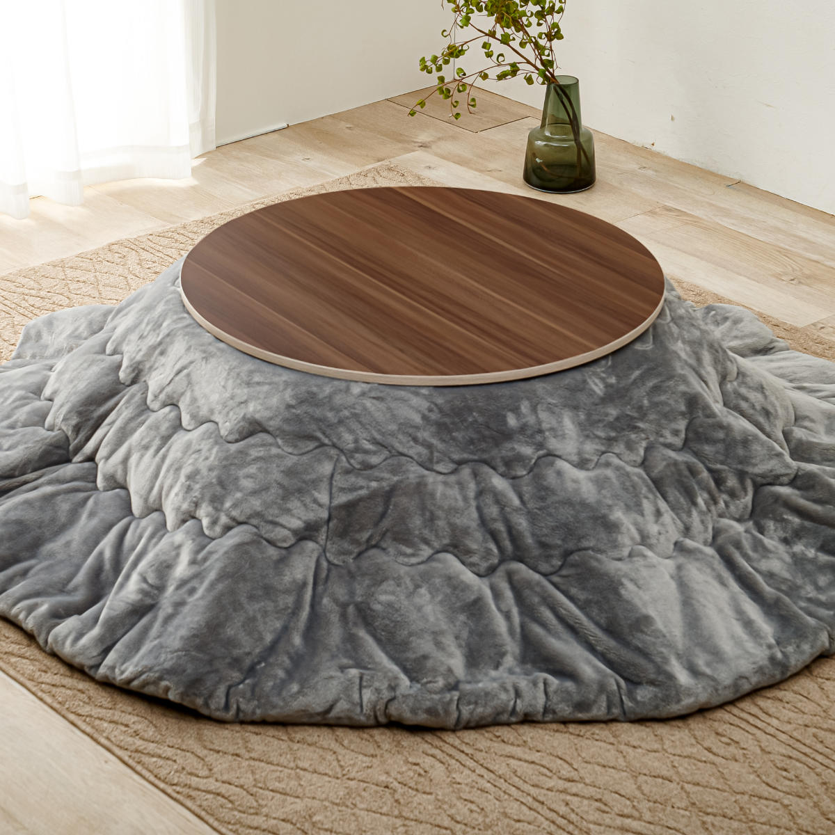 楽天市場】こたつ天板 幅80cm 円形 木目調 リバーシブル （ 送料無料