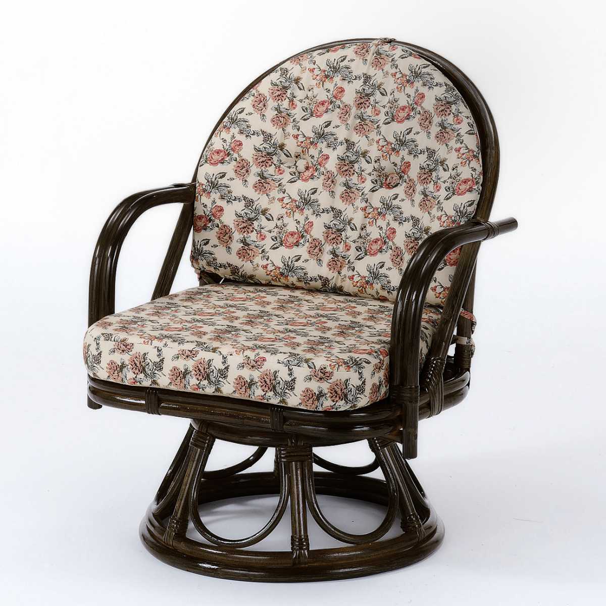 楽天市場】籐 回転座椅子 ミドルタイプ ラタンチェア 座面高23cm