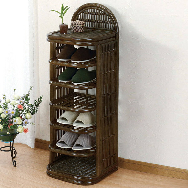 楽天市場】スリッパかご ラタン スリッパたて 籐家具 幅44cm （ 送料