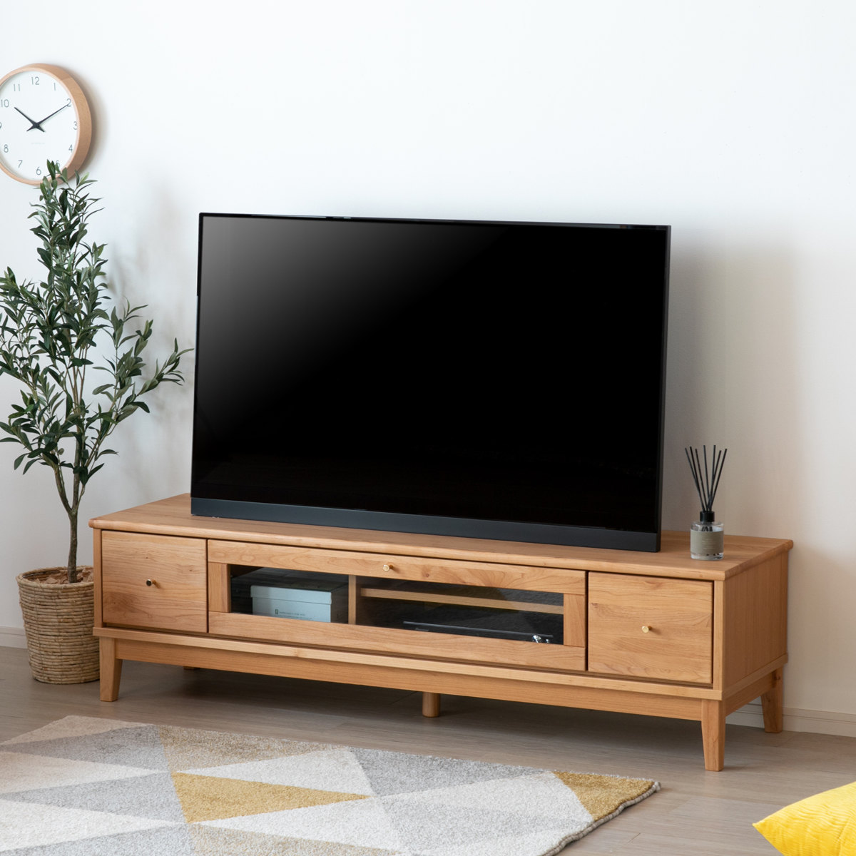 楽天市場】テレビ台 ローボード 北欧風 アルダー材 FORTO 約幅150cm