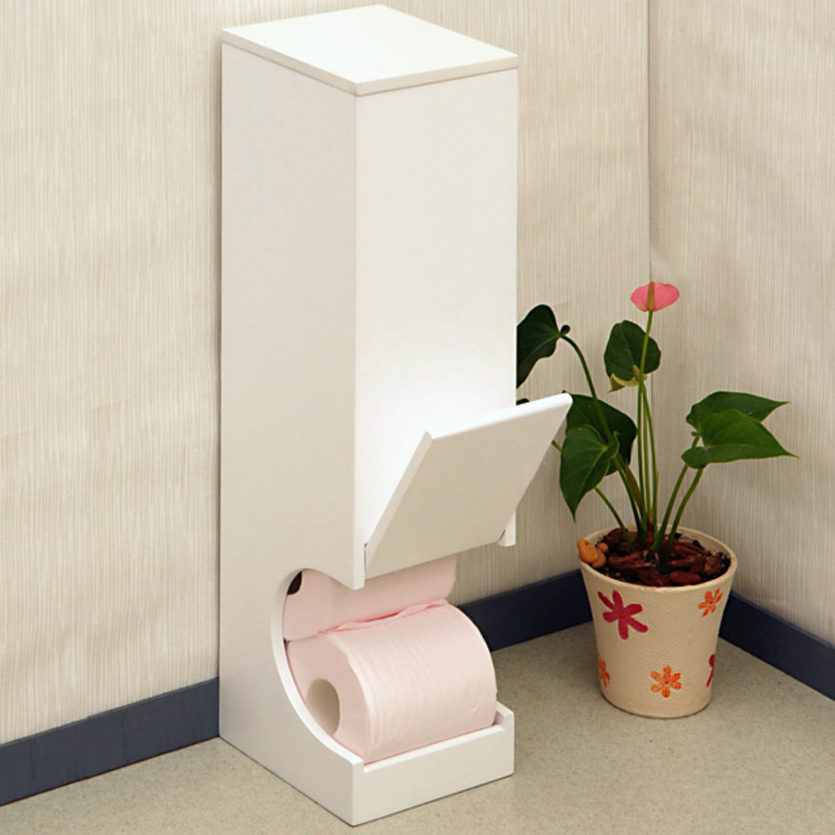 楽天市場】トイレットペーパー 収納 ロールペーパーラック