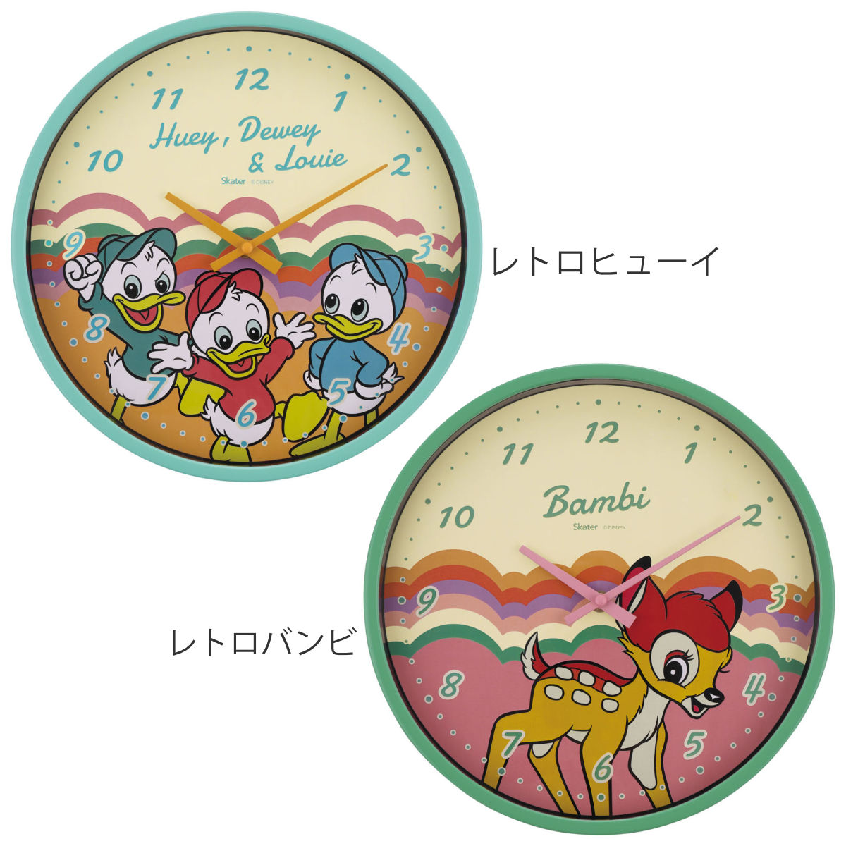 楽天市場】掛け時計 レトロ ディズニー （ ヒューイ デューイ ルーイ