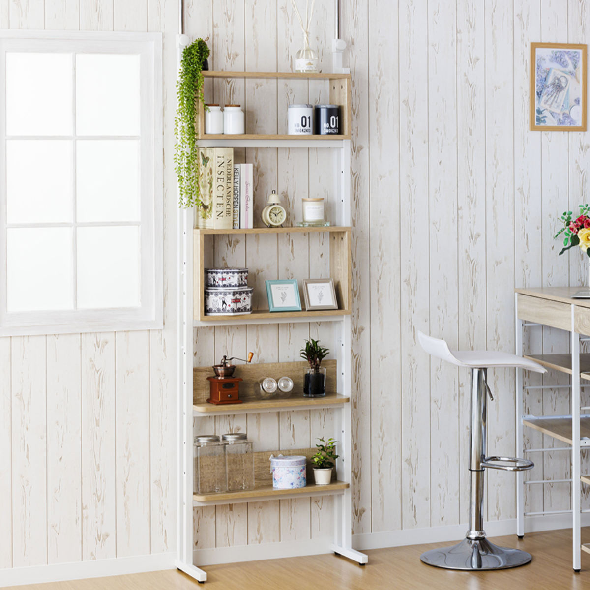 楽天市場】突っ張り オープンラック 幅60cm 棚 ボックス 自由組換 収納