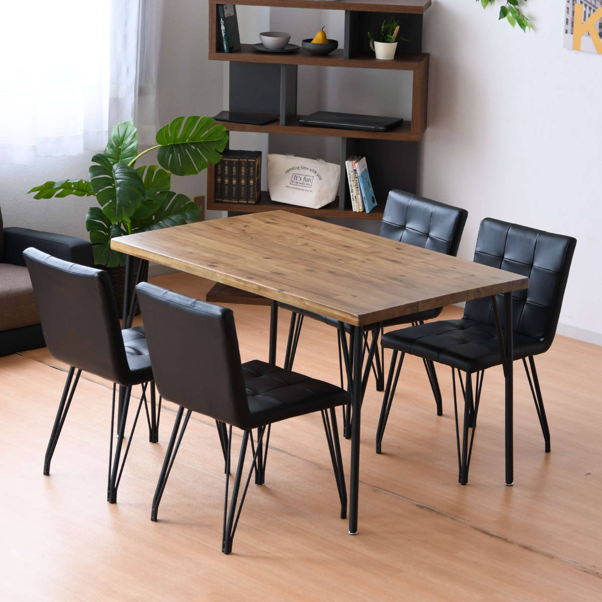 楽天市場】ダイニングテーブル 幅120cm アカシア無垢 ポッパー （ 4人