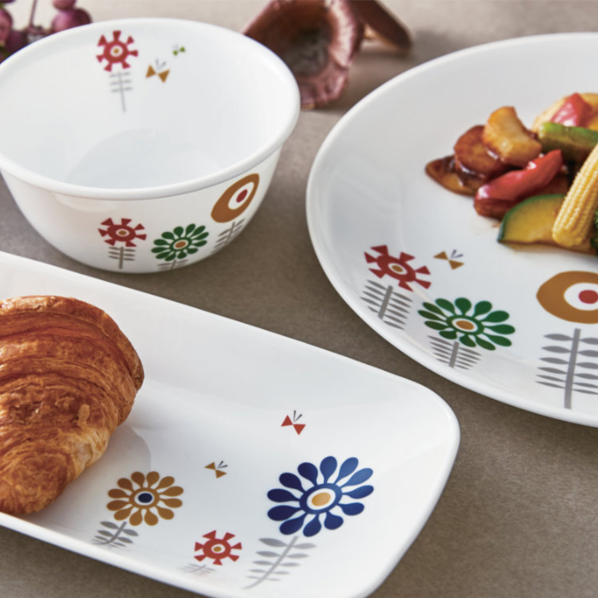 楽天市場】プレート 26.5cm スクエア CORELLE ケイユクッカ 強化ガラス