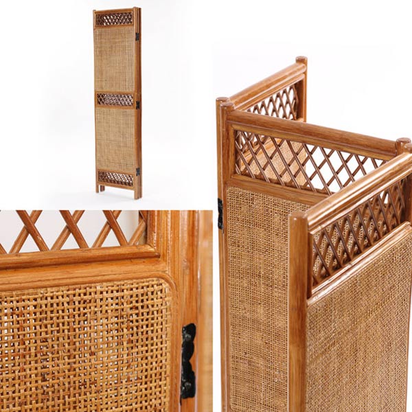 楽天市場】□在庫限り・入荷なし□籐 ラタン 両面張りスクリーン 3連