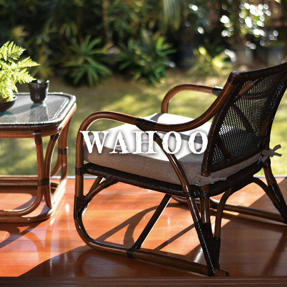 ねこ様 ラタンソファ 美しい曲線デザイン ダークブラウン 籐 猛暑対策