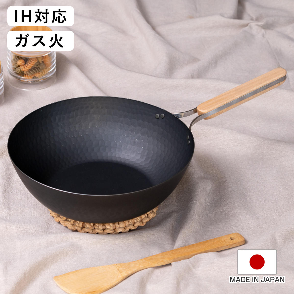 楽天市場】【レビュー特典付き】 中華鍋 鉄製 28cm enzo IH対応 日本製